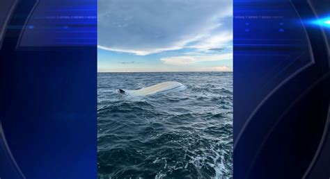 Coast Guard rescues 3 from capsized boat off Port Everglades